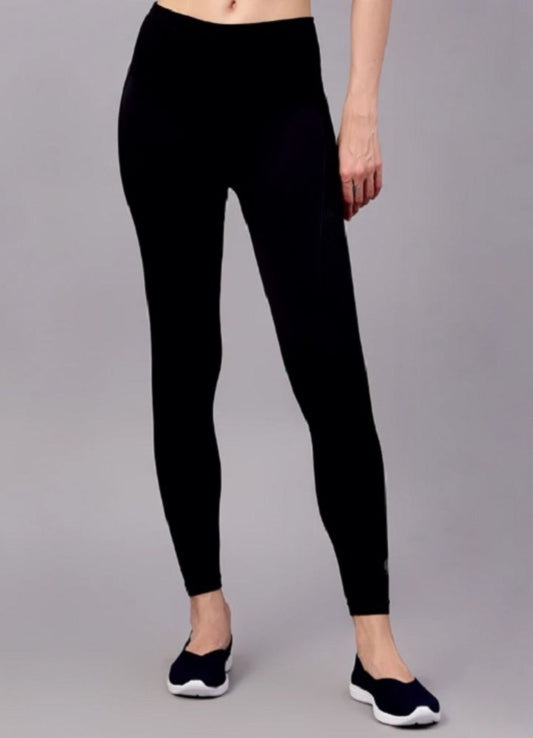 Shiv Naresh Black Women's Seamless Gym Leggings