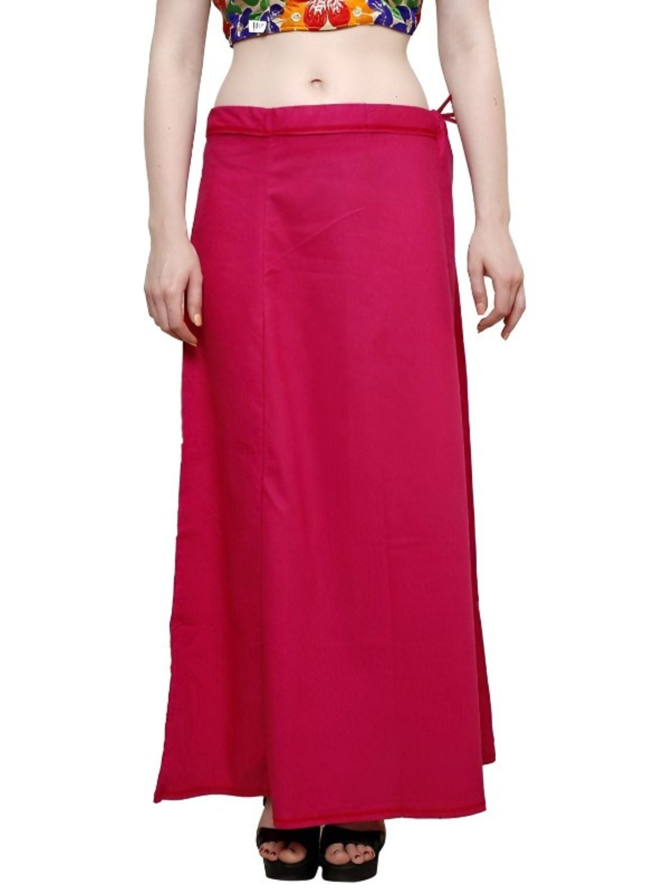 Clothing woman's Elegant Look Ethnic Wear Cotton Petticoat Dark Pink Pack of 1