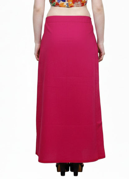 Clothing woman's Elegant Look Ethnic Wear Cotton Petticoat Dark Pink Pack of 1