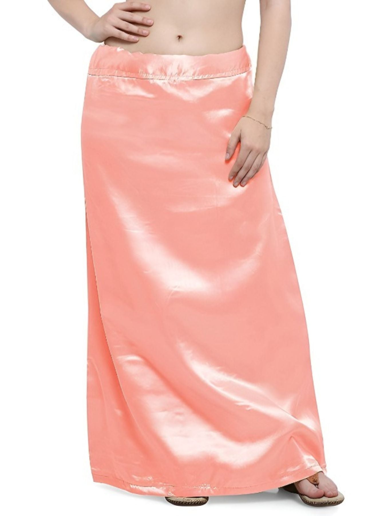 Woman's Satin Peach Petticoat