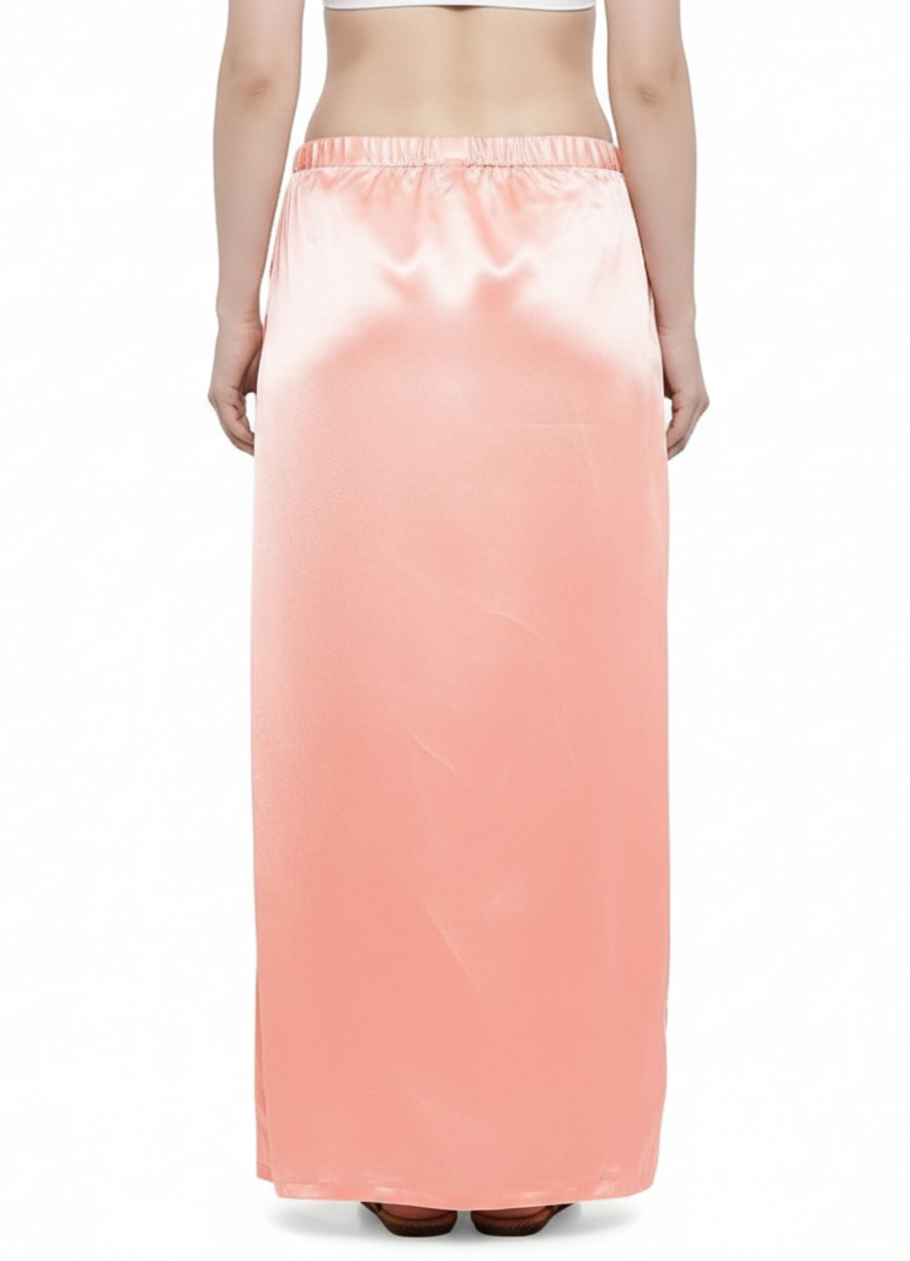 Woman's Satin Peach Petticoat