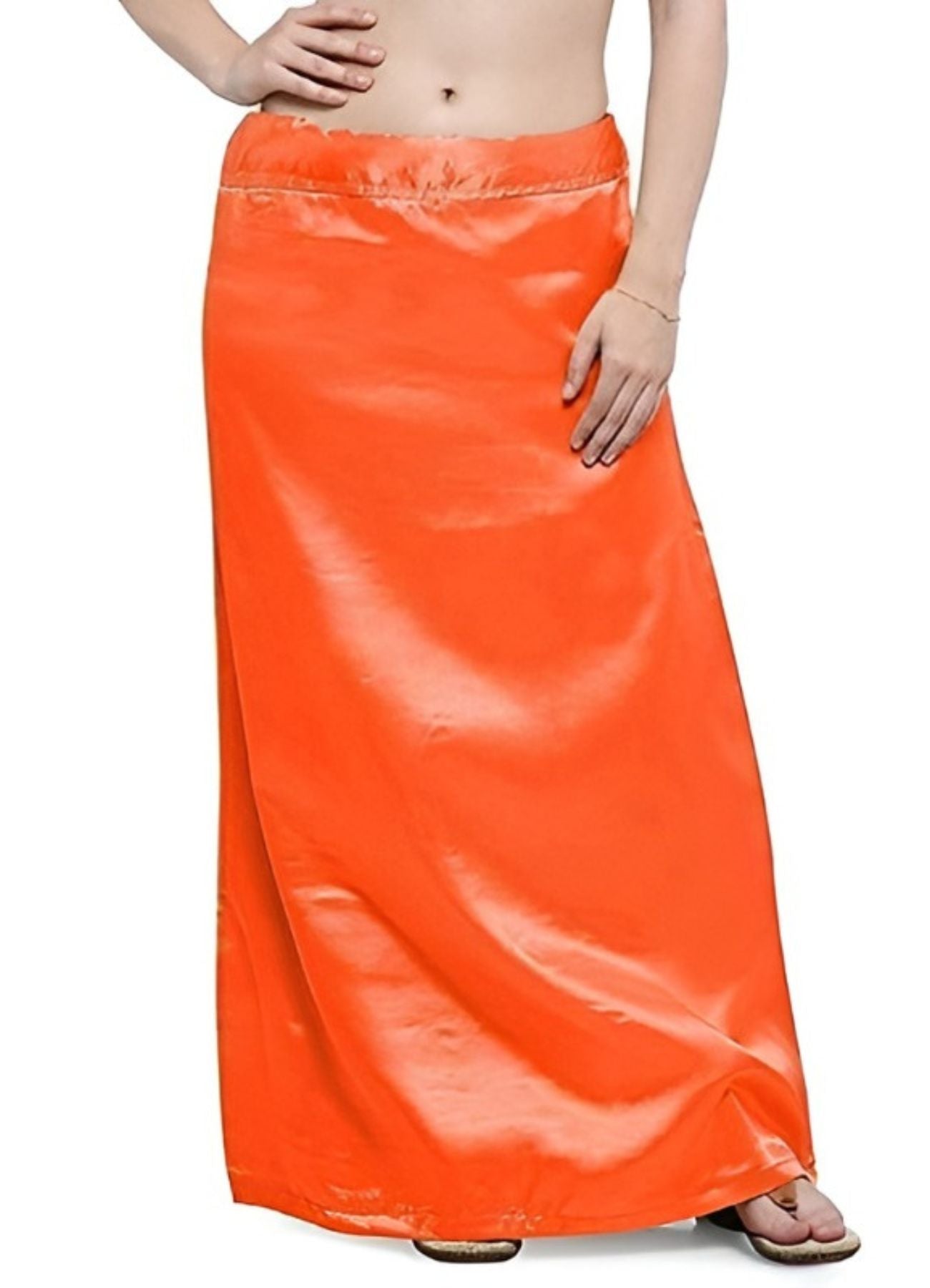 Woman's Satin Orange Petticoat