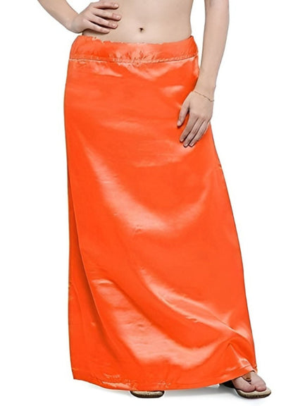 Woman's Satin Orange Petticoat