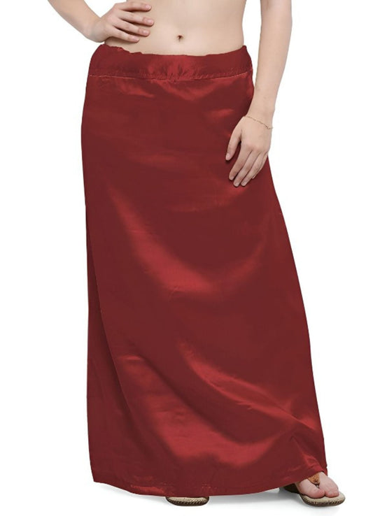 Woman's Satin Maroon Petticoat