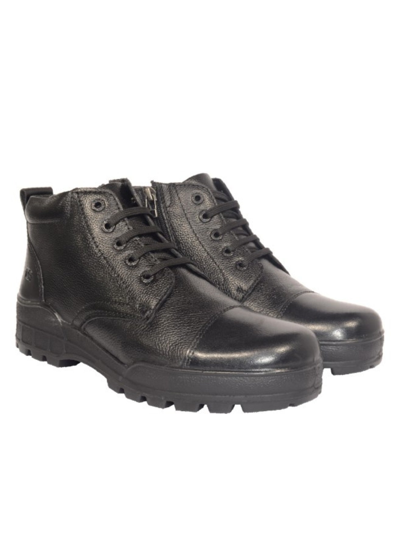 TSF Flexible & Comfort Uniform Police Boots With Zip (768-BLK)