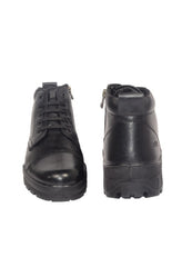 TSF Flexible & Comfort Uniform Police Boots With Zip (768-BLK)