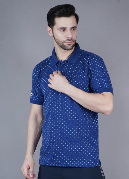 T Shirt Flat Collor Blue