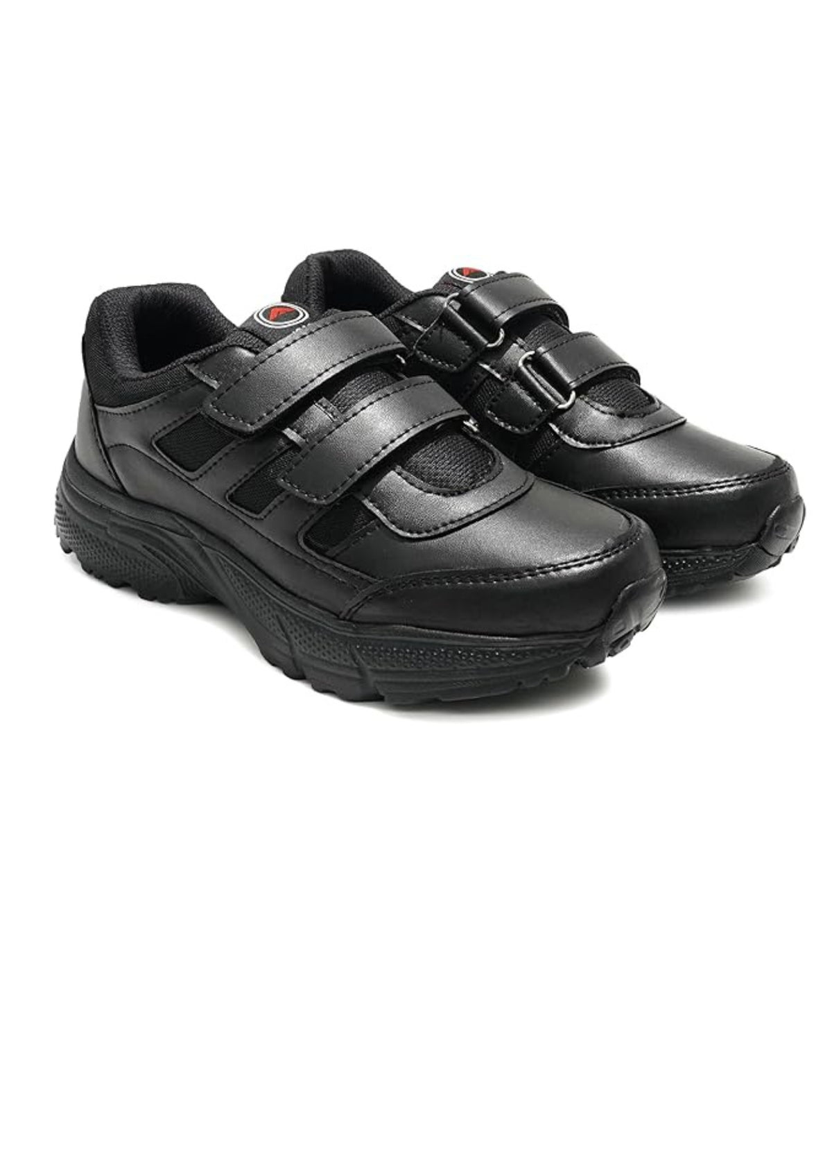 ASIAN Men's Monitor Velcro White Sneaker Shoes | Lightweight Sports Training & Gym Shoes with Synthetic Upper and Padded Insole Black