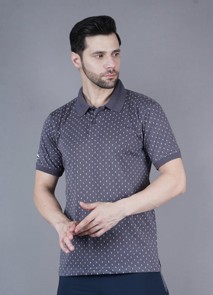 T Shirt Flat Collor Grey