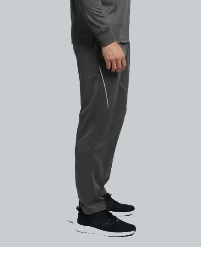 Tyka Men’s Grey Sports Track Pants | Slim Fit Running |Cricket |Training Joggers | Quick Dry Activewear