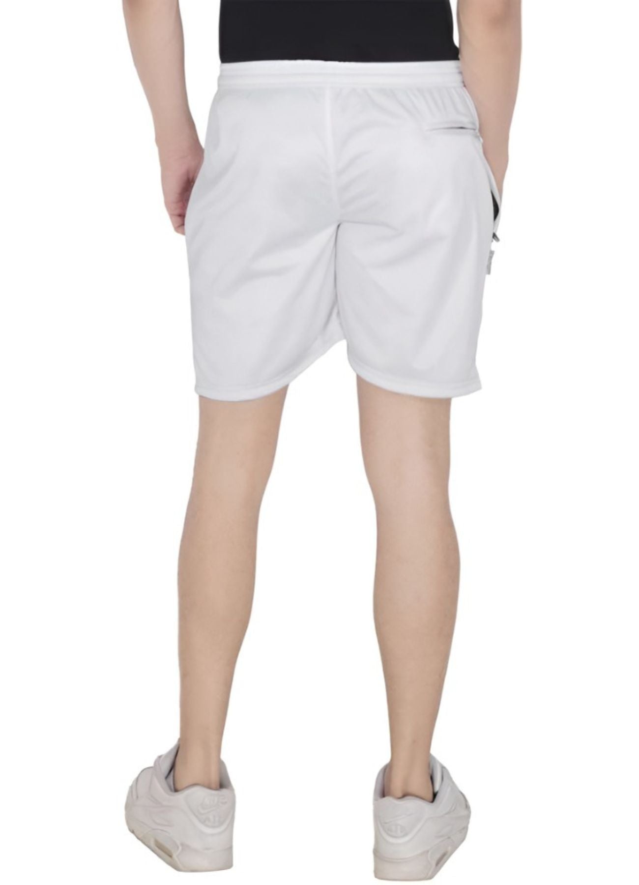 Solid Men White Basic Shorts