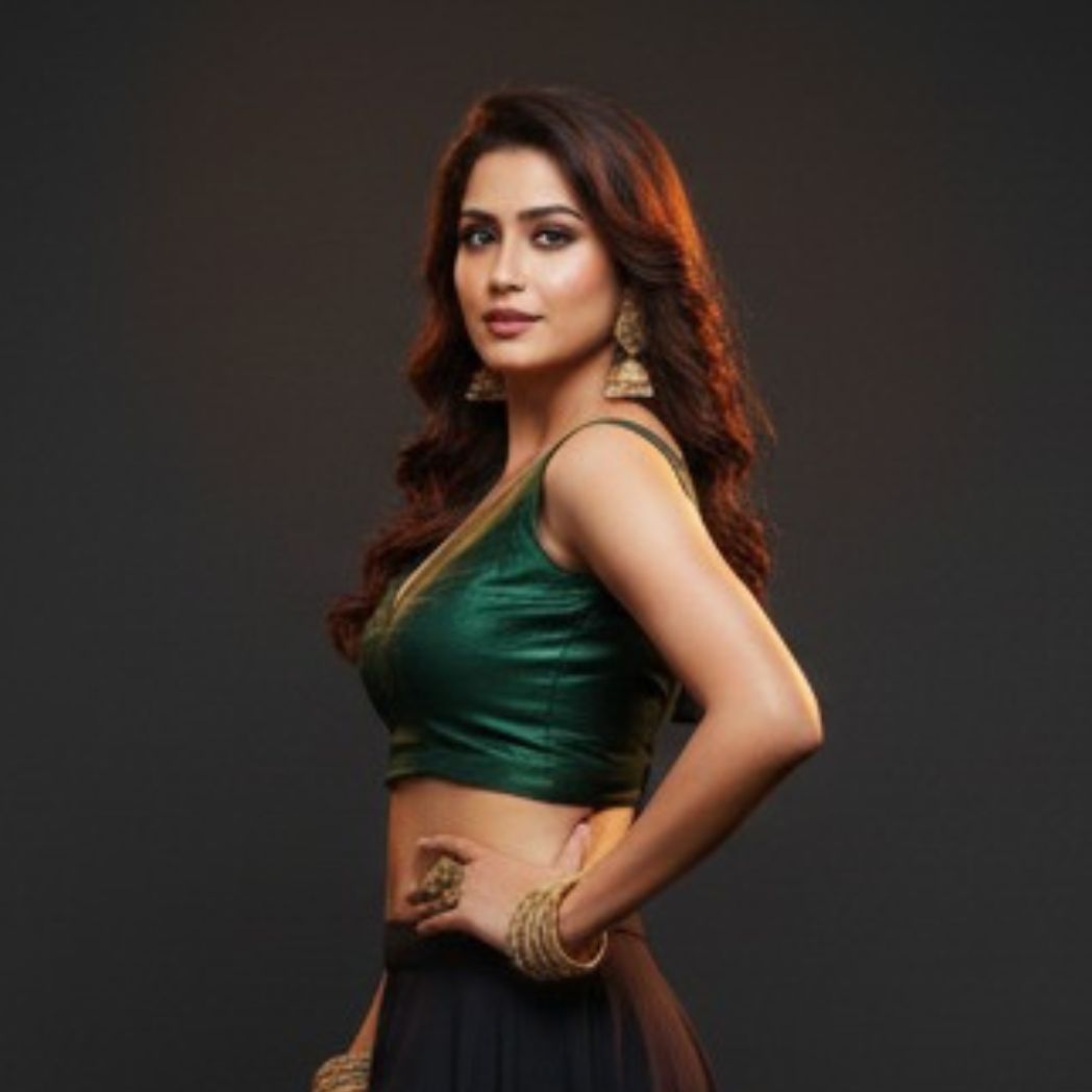 Elegant Dark Green Silk Blouse for Women