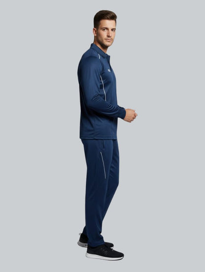 TYKA Prima Men’s Cricket Sports Set | Full Sleeve Performance Cricket Shirt & Trouser | Breathable Athletic Training & Match Wear (Navy)