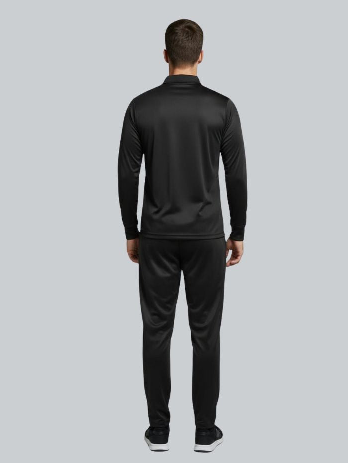 TYKA Prima Men’s Cricket Training Set | Solid Sports T-Shirt & Track Pant Combo | Quick Dry, Lightweight (Black)