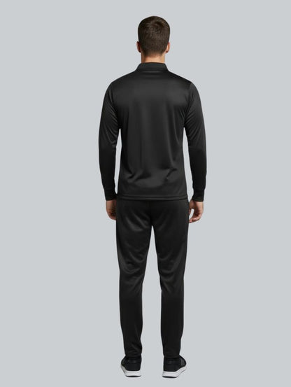 TYKA Prima Men’s Cricket Training Set | Solid Sports T-Shirt & Track Pant Combo | Quick Dry, Lightweight (Black)