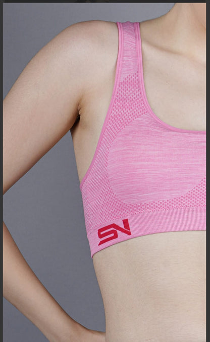 SHIV-NARESH Women Sports Bra Pink