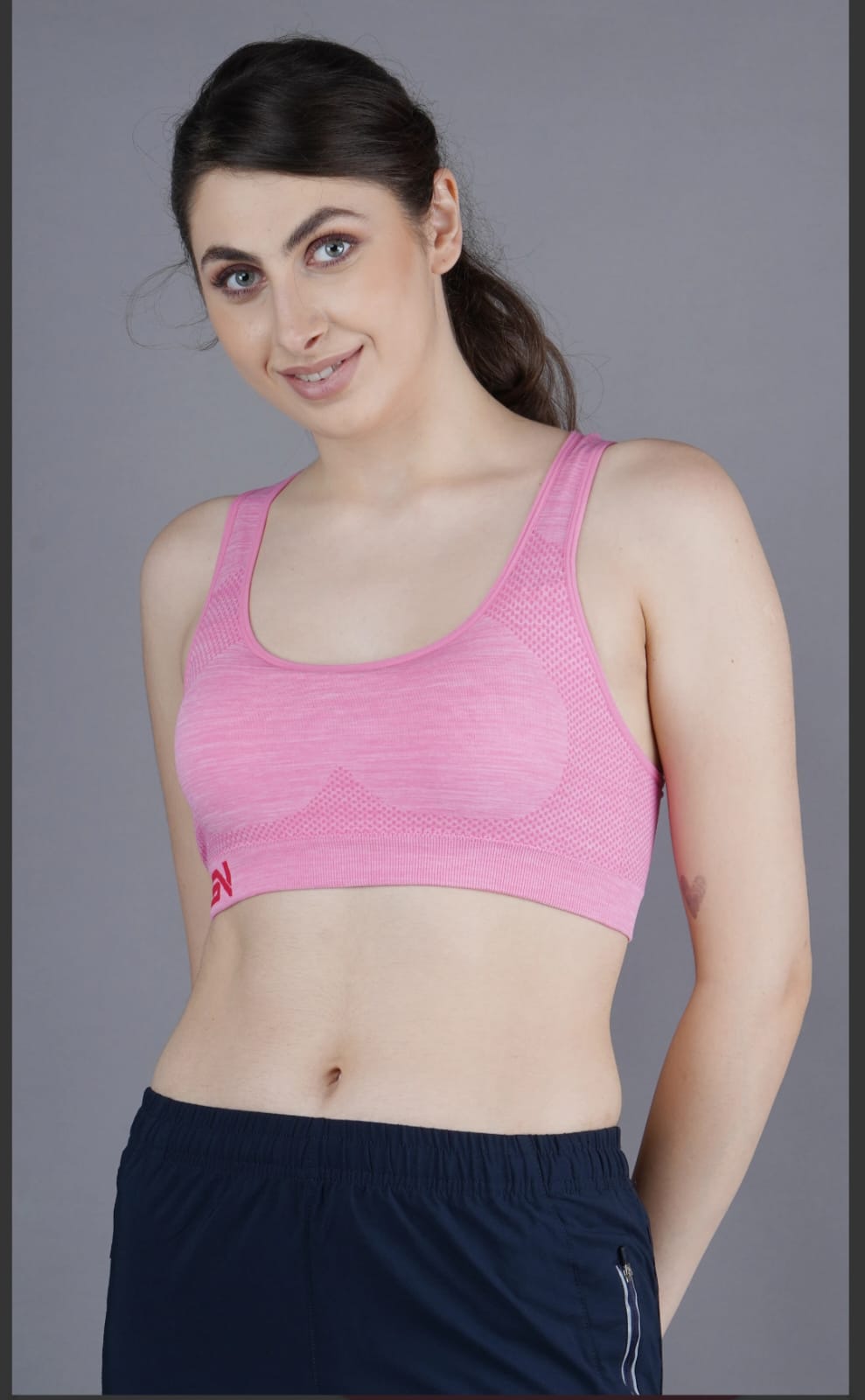 SHIV-NARESH Women Sports Bra Pink