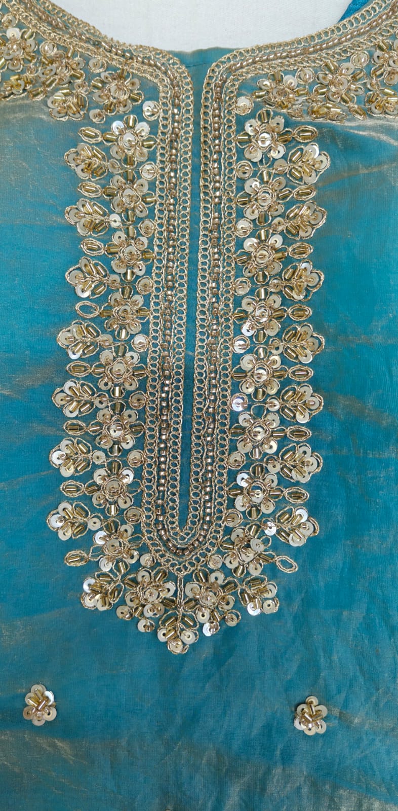 Elegant Mint Green Art Silk Blend Lehenga Set with Intricate Handwork