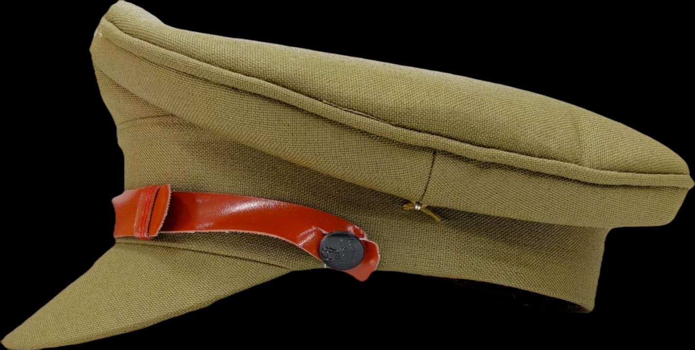 Premium Khaki Inspector Uniform Cap (Unisex) (Khaki)