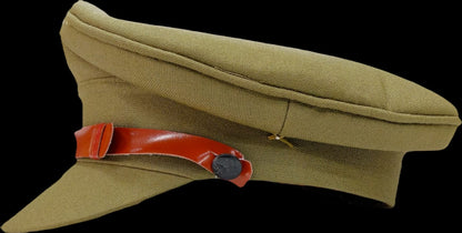 Premium Khaki Inspector Uniform Cap (Unisex) (Khaki)