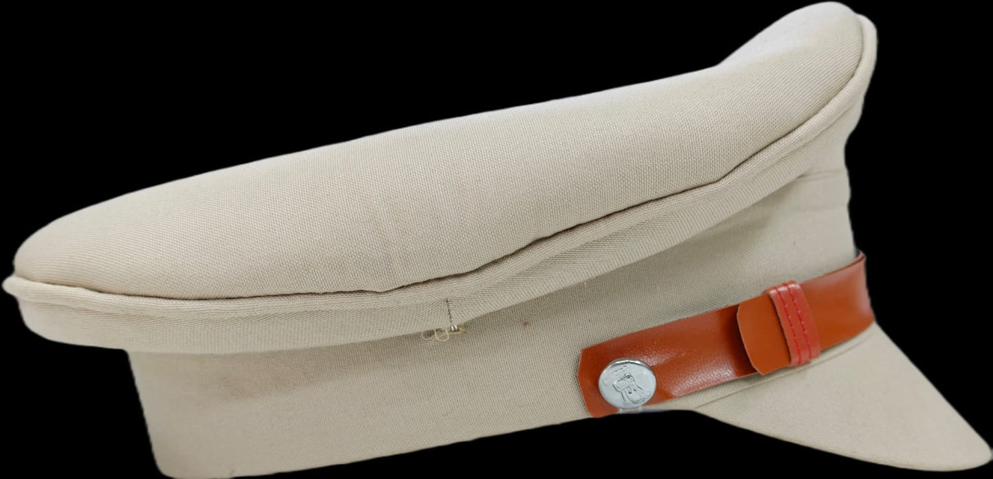 Premium Khaki Inspector Uniform Cap (Unisex) (Light Khaki)