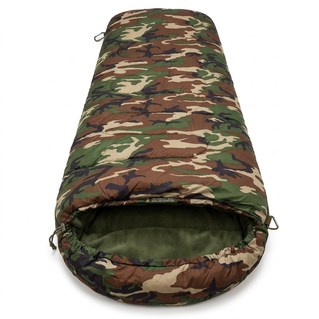 Premium Camouflage Sleeping Bag with Warm Inner Lining | Portable Outdoor Gear for Camping, Hiking & Hunting | Includes Stuff Sack