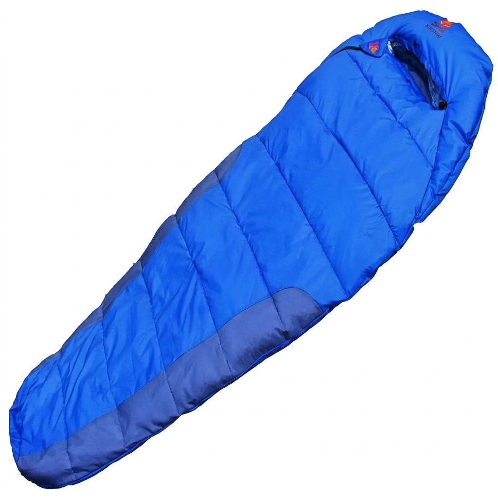 Compact Mummy Sleeping Bag with Wallet, Phone Pocket and Blanket Sleeping Bag (Blue)