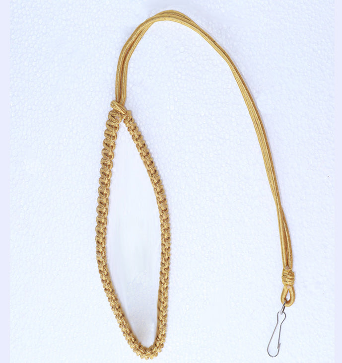Double Golden Lanyard/ Whistle Cord- Oro