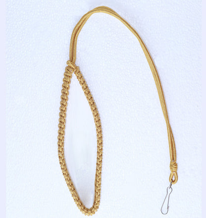 Trendzmy Double Golden Lanyard/ Whistle Cord- Oro
