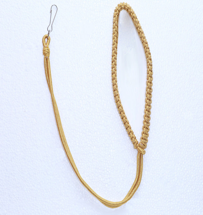 Double Golden Lanyard/ Whistle Cord- Oro