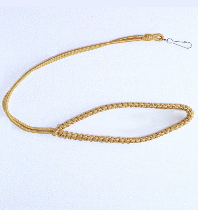 Double Golden Lanyard/ Whistle Cord- Oro
