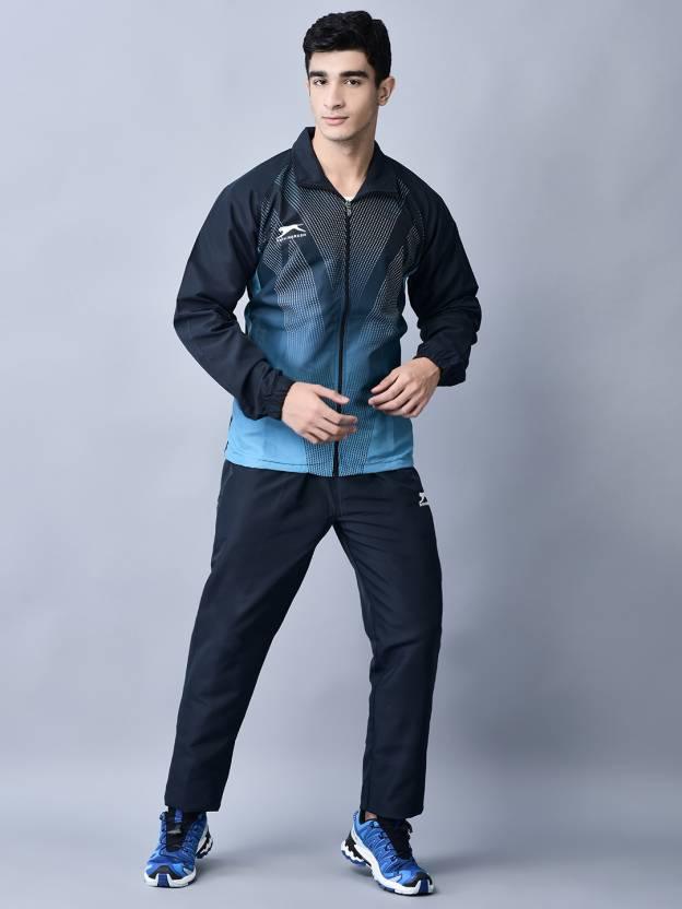 Shiv Naresh Solid Men | Power Flex |Track Suit Navy L