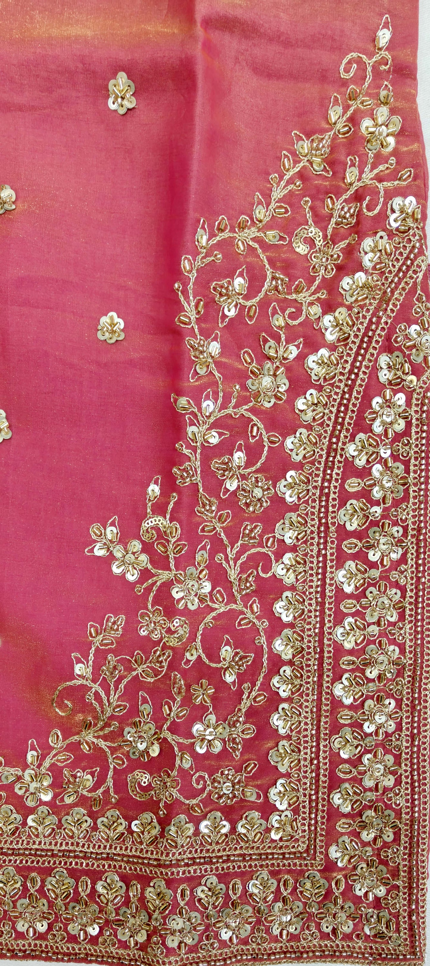 Elegant Onion Pink Art Silk Blend Lehenga Set with Intricate Handwork